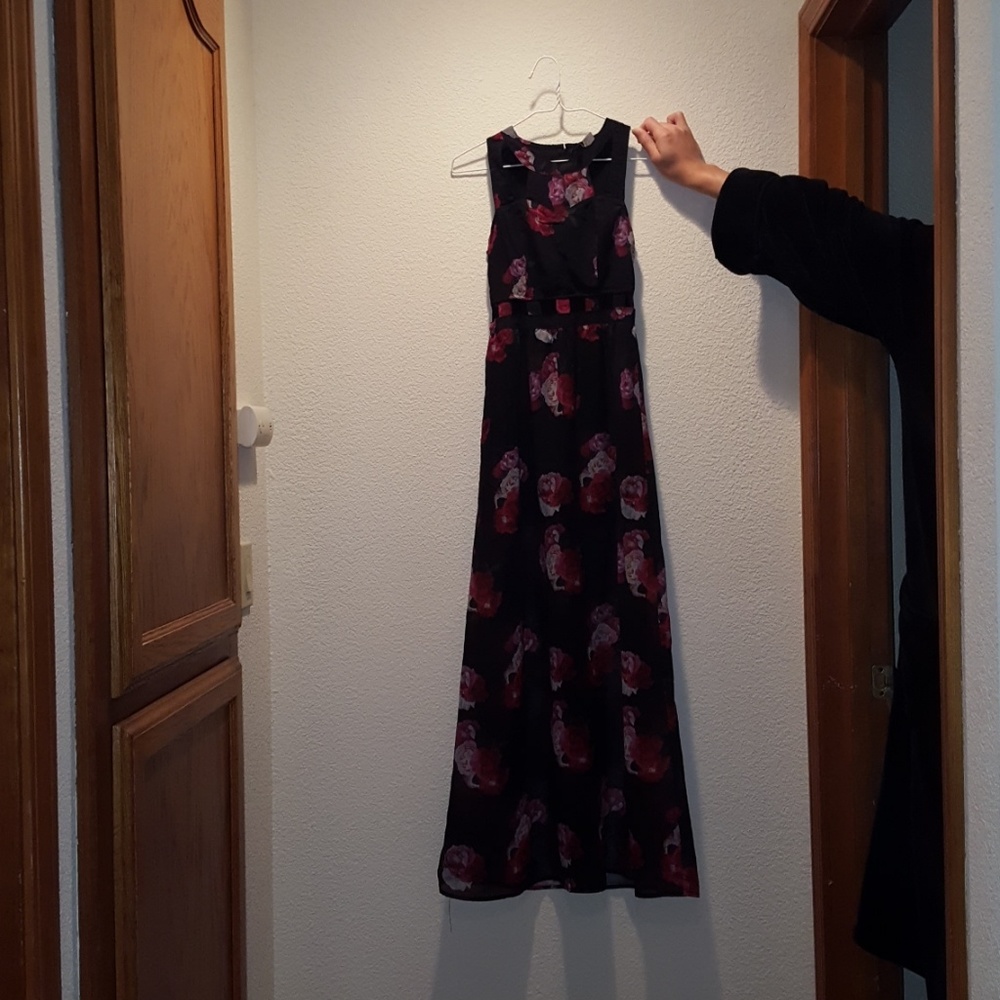 Floral print maxi dress